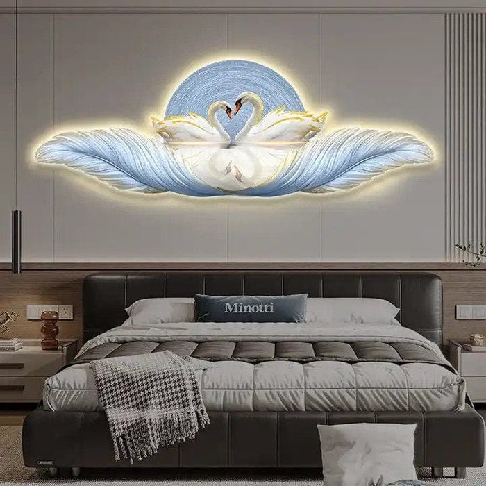 Elegant Swan Wall Light