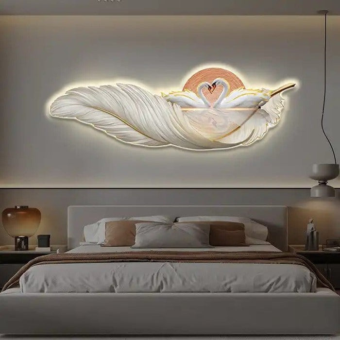 Elegant Swan Wall Light