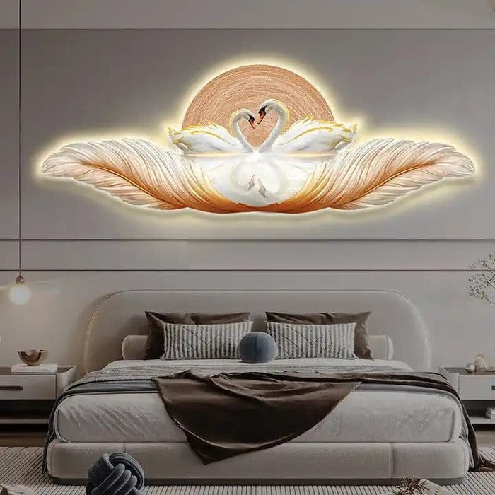 Elegant Swan Wall Light