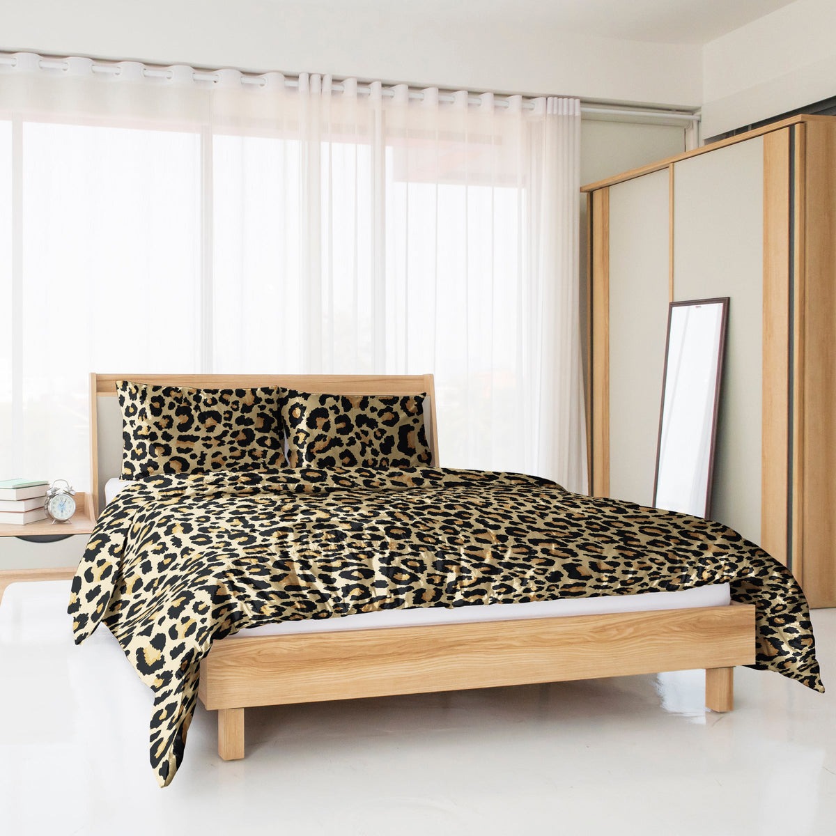 Modern Leopard Duvet Cover Set