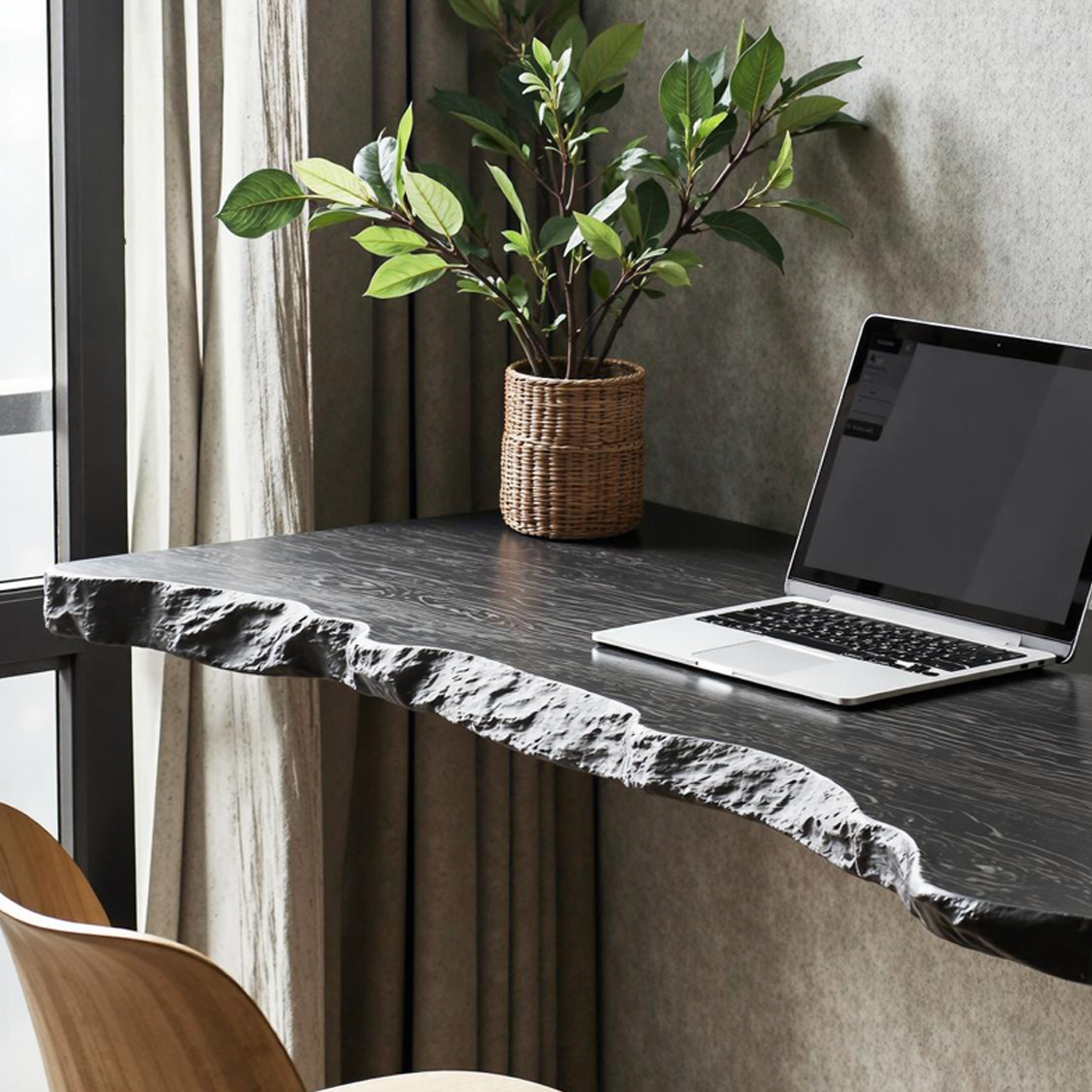 Rustic Wooden Floating Table For Cozy Bedroom Furniture SILDTFLD010