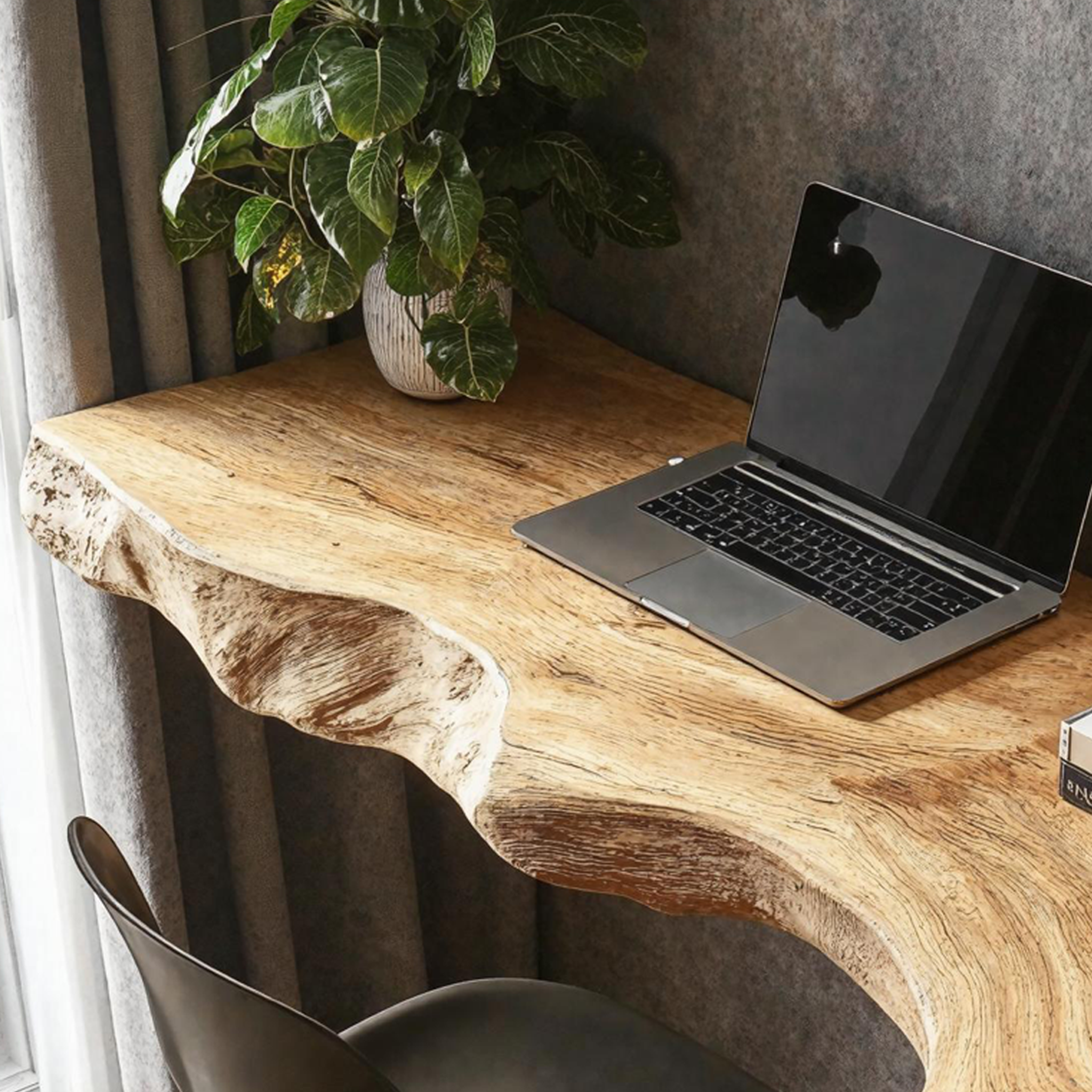 Vintage Wooden Floating Table For Aesthetic Furniture Display SILDTFLD028