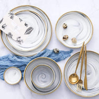 Deluxe Marble Dinnerware Set