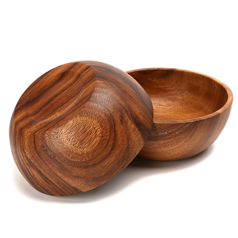 Deluxe Acacia Wood Serving Bowl