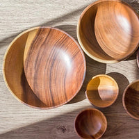 Deluxe Acacia Wood Serving Bowl