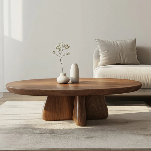 Solid Wood Organic Coffee Table – Handcrafted Live Edge Centerpiece for Living Room