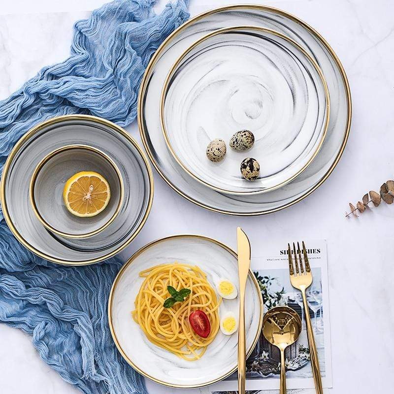 Deluxe Marble Dinnerware Set