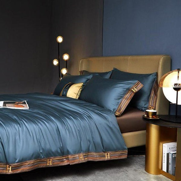 Luxurious Blue Duvet Cover Set