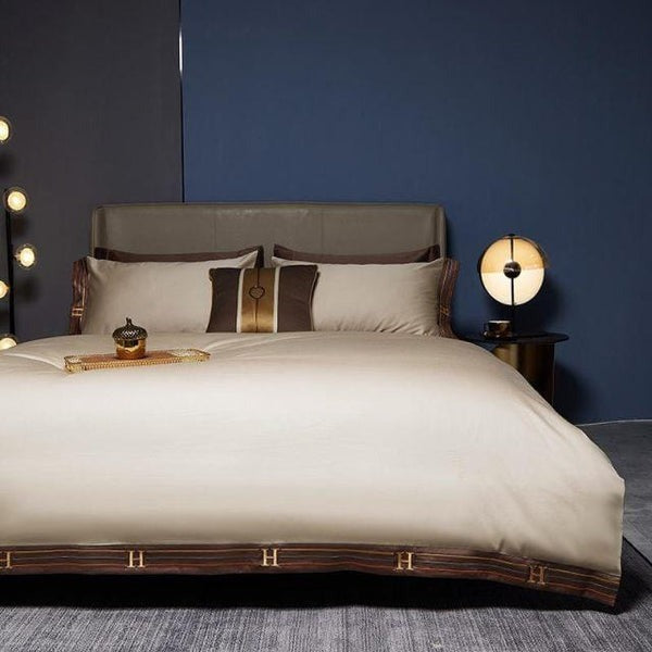 Modern Cream Duvet Cover Set