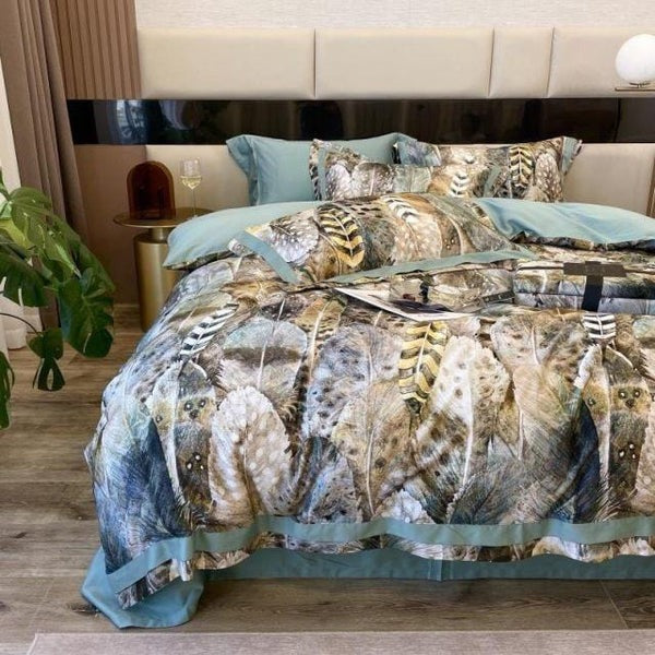 Modern Feather Duvet Cover Set