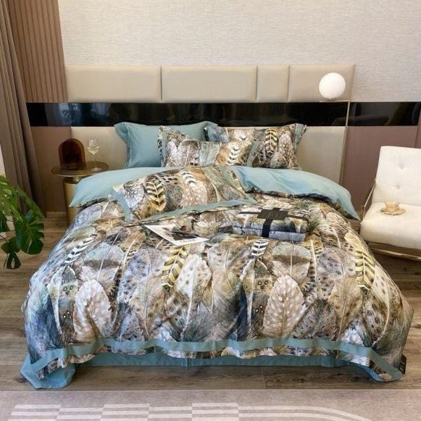 Modern Feather Duvet Cover Set