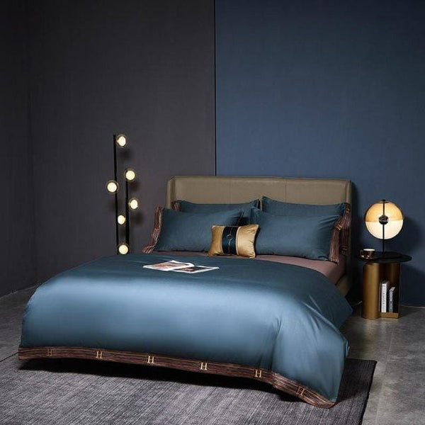 Luxurious Blue Duvet Cover Set