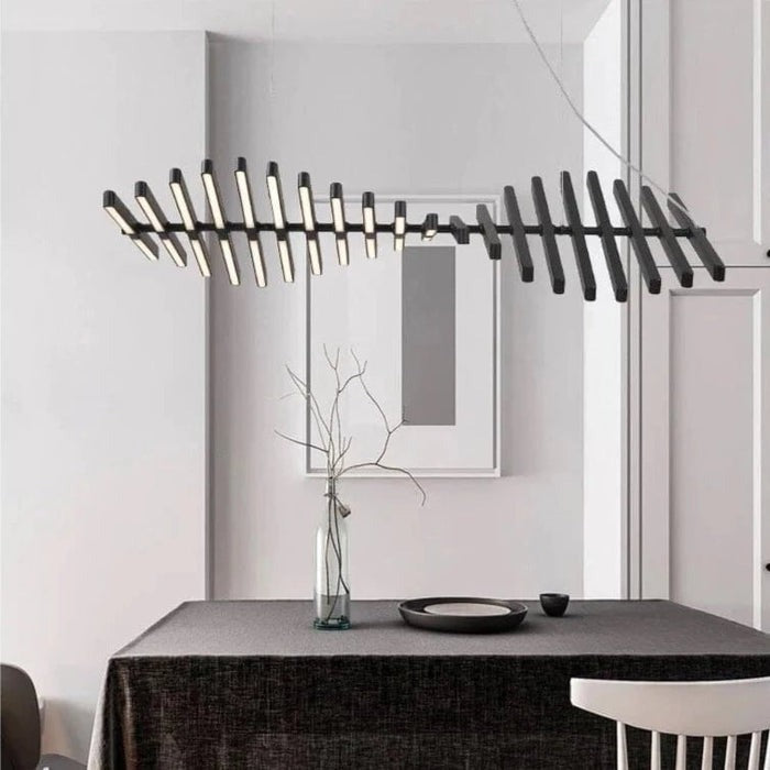 Elegant Spiral Rib Chandelier