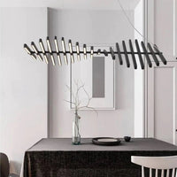 Elegant Spiral Rib Chandelier