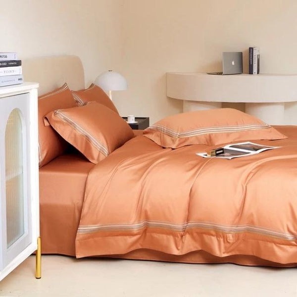 Deluxe Solid Color Duvet Cover Set