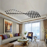 Elegant Spiral Rib Chandelier