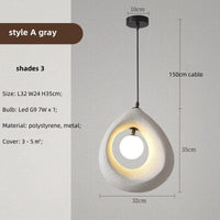 Lampe suspendue circulaire Wabi Sabi de luxe