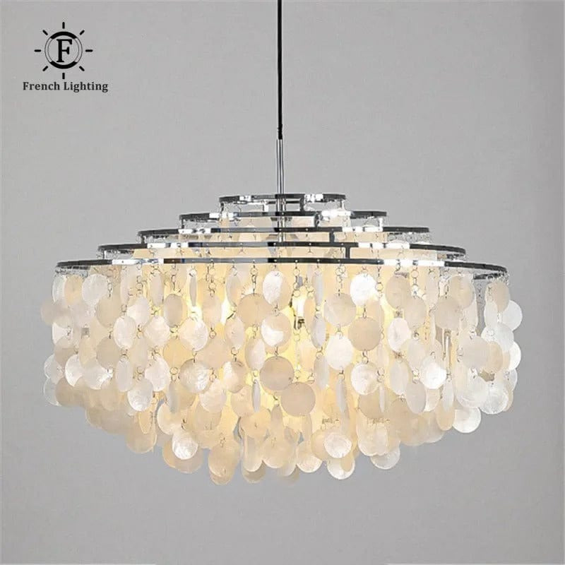 Deluxe Celeste Shell Chandelier