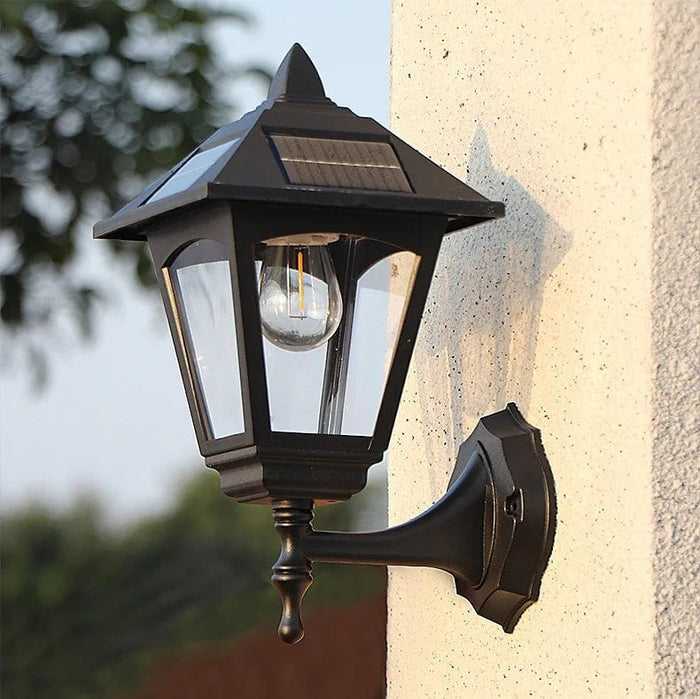 Deluxe Outdoor Solar Wall Light