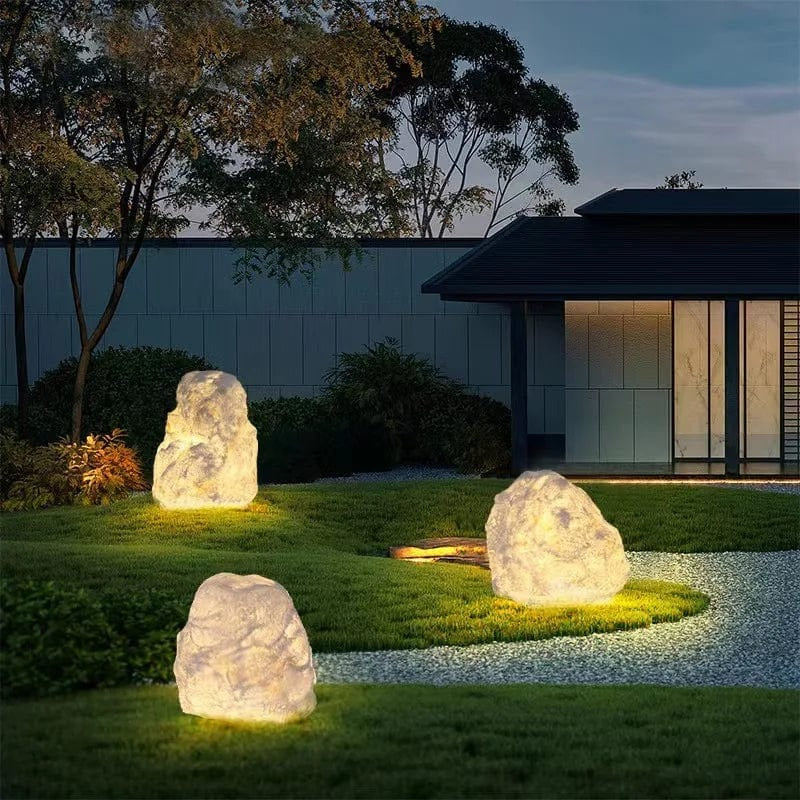 Unique Garden Stone Outdoor Light