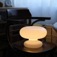 Minimalistische Maki White Mushroom Lampe