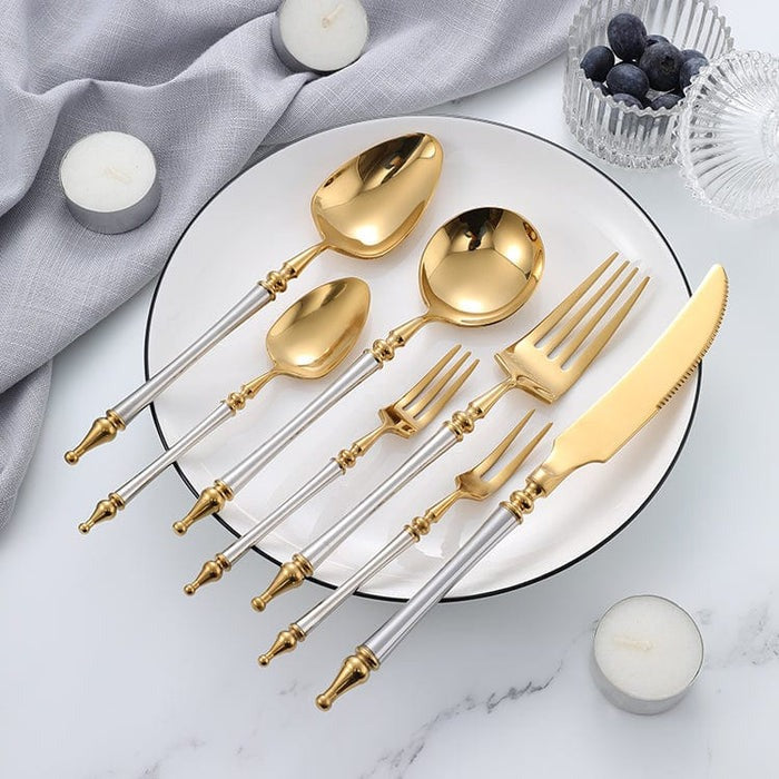 Golden Cutlery Set