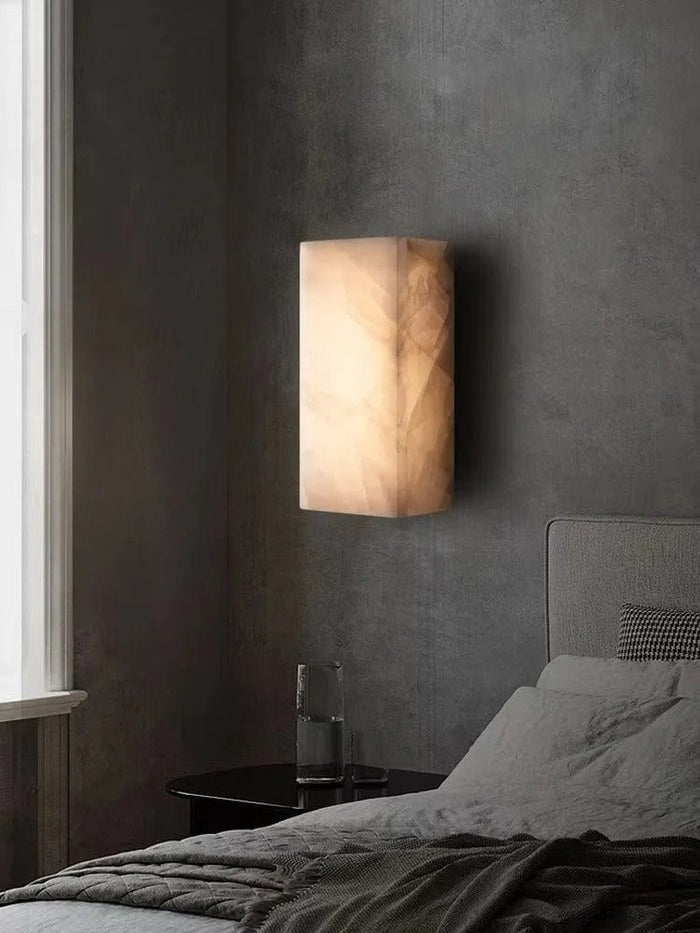 Elegant Marble Outdoor Wall Light