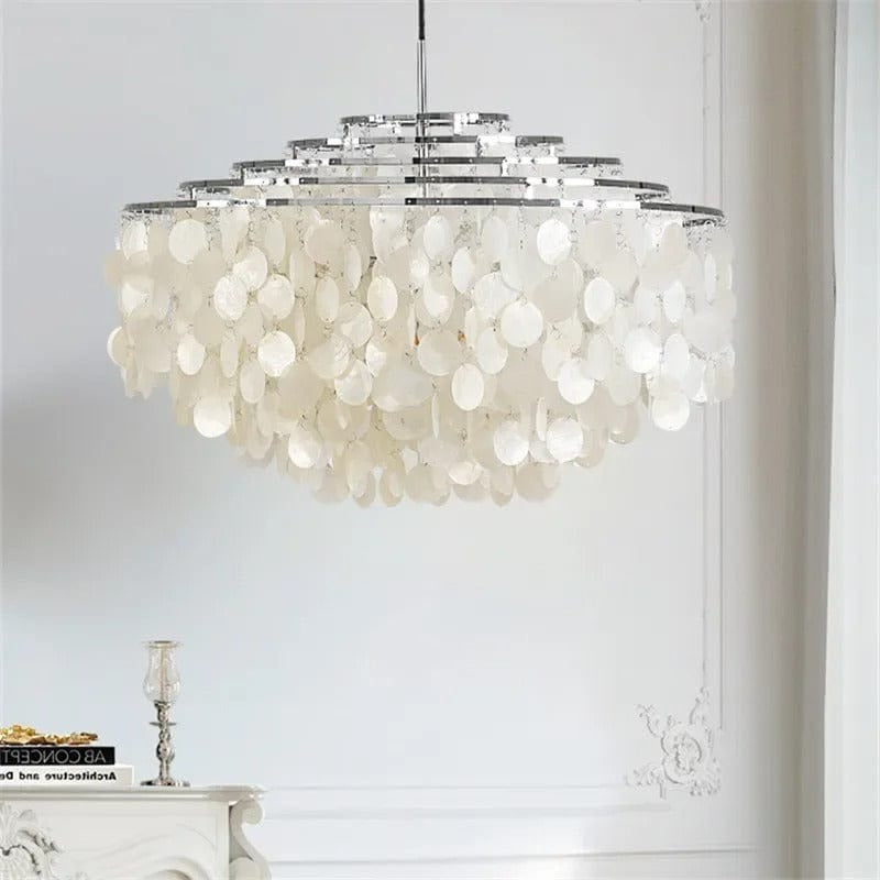 Deluxe Celeste Shell Chandelier