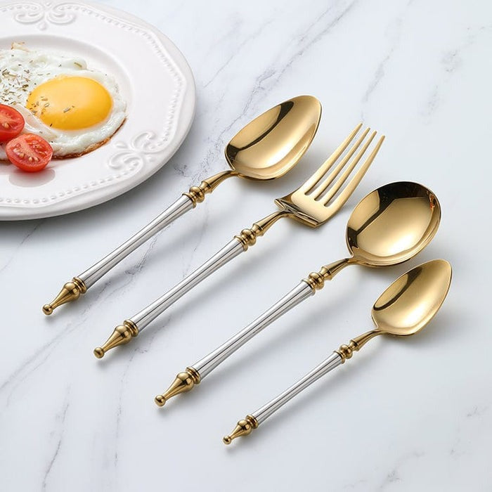 Golden Cutlery Set