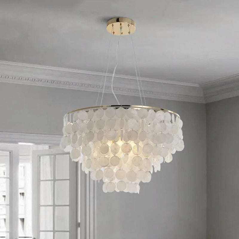 Deluxe Celeste Shell Chandelier