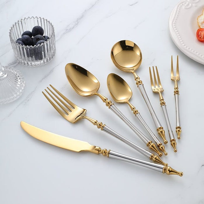 Golden Cutlery Set