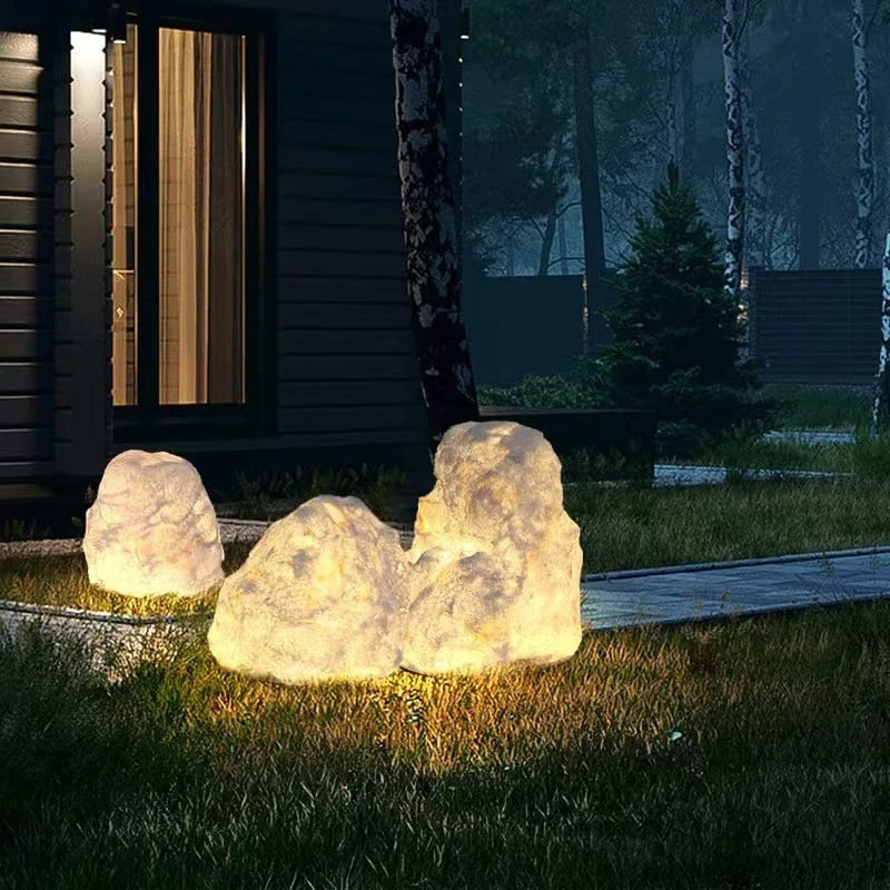 Unique Garden Stone Outdoor Light