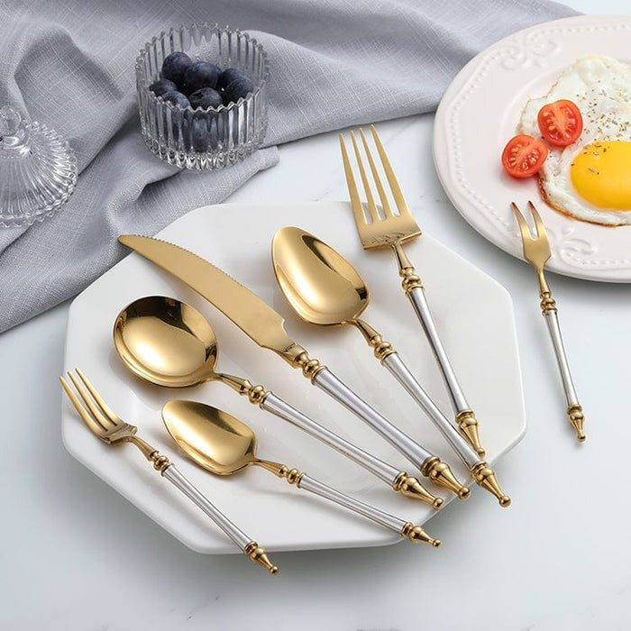 Golden Cutlery Set