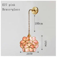 Elegant Flora Glass Wall Light