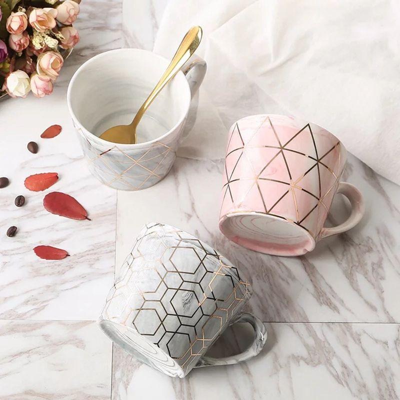 Modern Gold Tile Mug