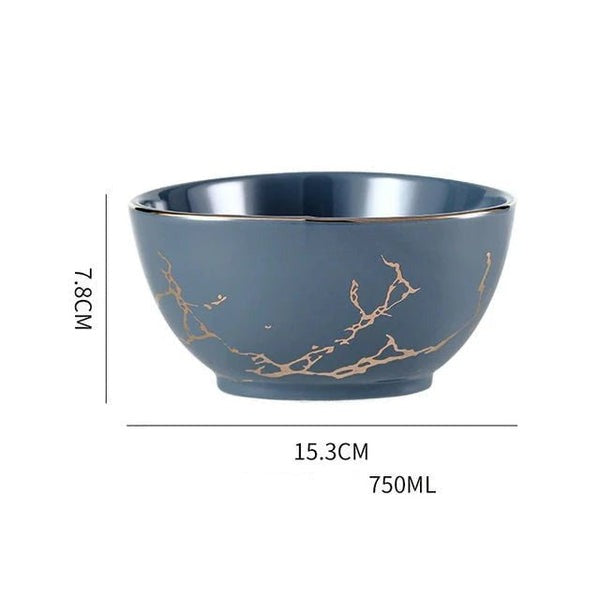 Golden Nordic Plate & Bowl Collection