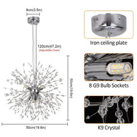 Deluxe Crystal Dandelion Light