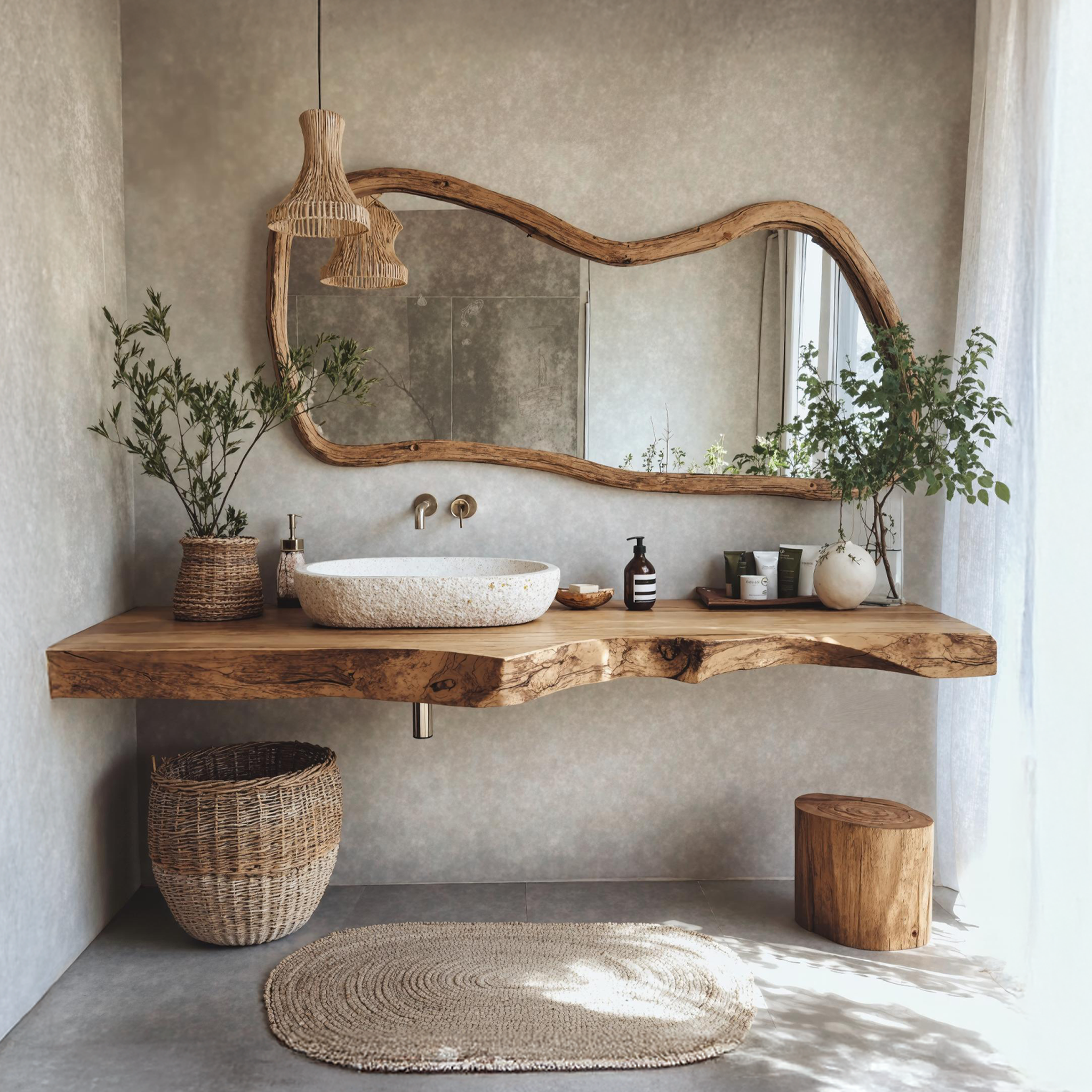 Vintage Solid Wood Vanity For Modern Bathroom Look SILDTBRV190