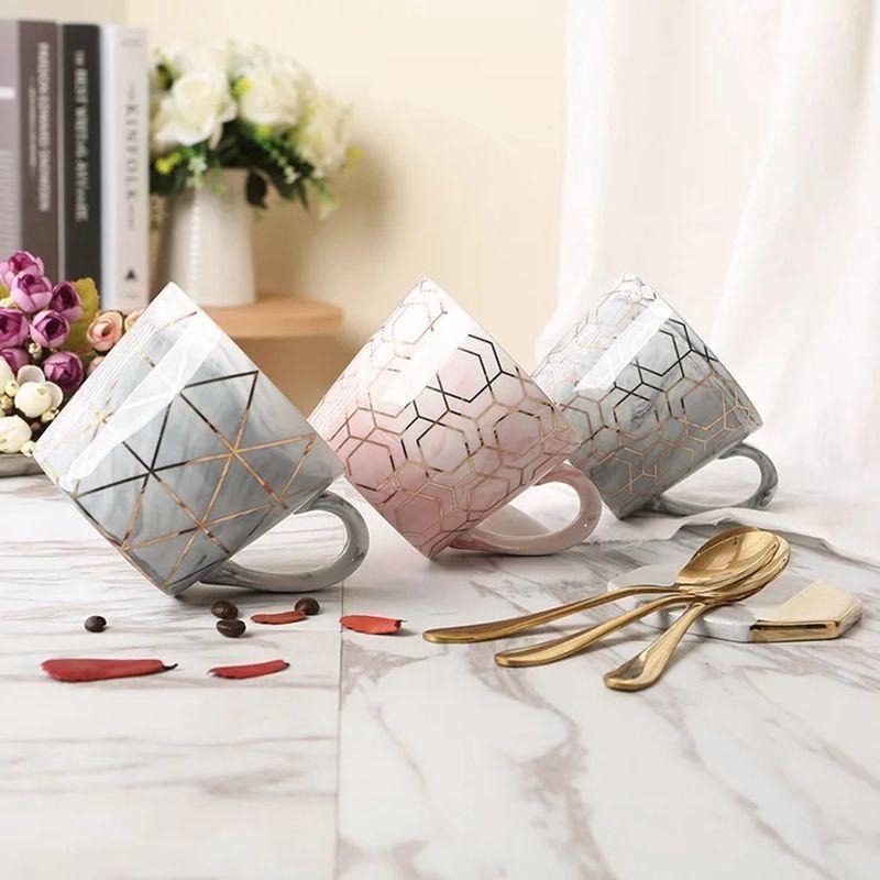 Modern Gold Triangle Mug