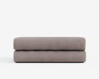 Minimalist European Linen Fitted Sheet - Coffee