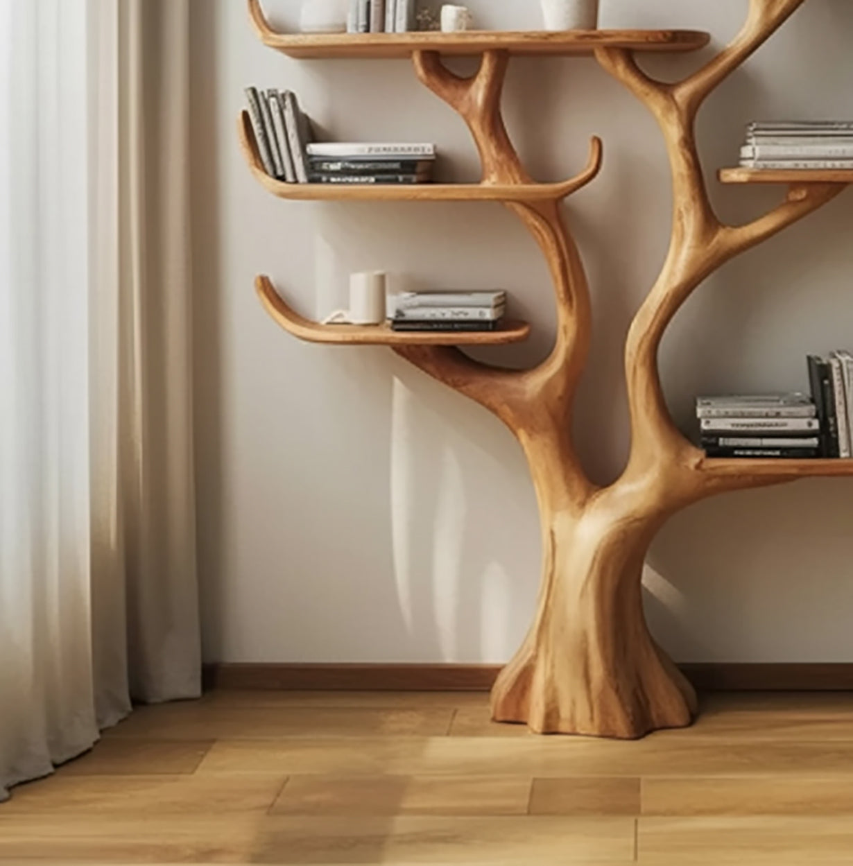 Handmade Tree BookShelf Living Room Decor Gift