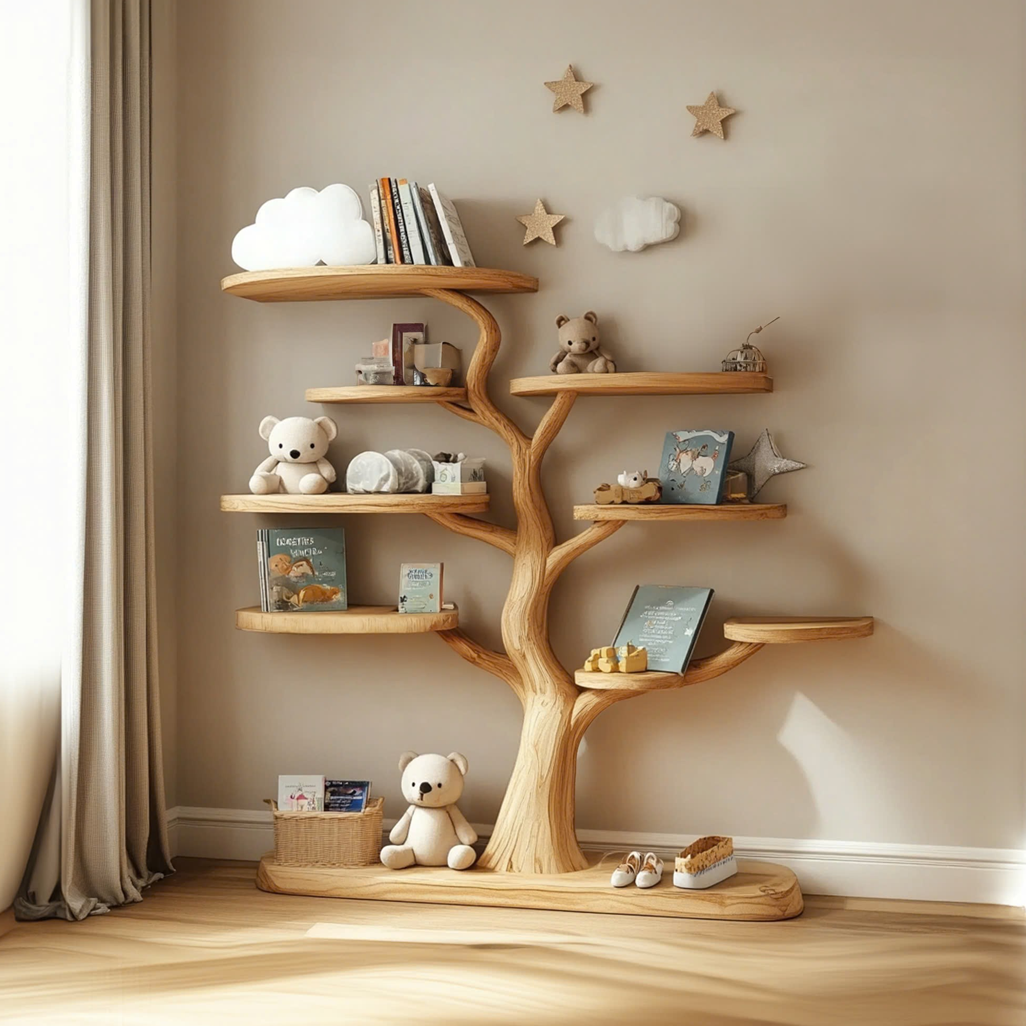 Baby Room Decoration Tree Shelf Handmade Bedroom Decoration Gift SINLTB151