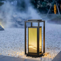 Modern Square Cage Outdoor Light