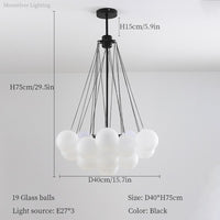 Luxurious Glass Cloud Chandelier