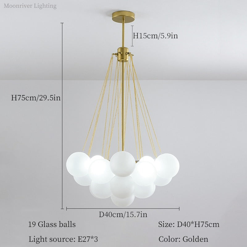 Luxurious Glass Cloud Chandelier