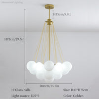 Luxurious Glass Cloud Chandelier