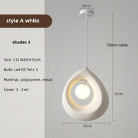 Lampe suspendue circulaire Wabi Sabi de luxe