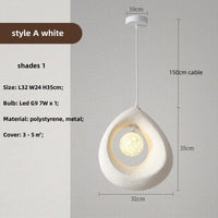 Lampe suspendue circulaire Wabi Sabi de luxe