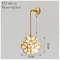 Elegant Flora Glass Wall Light