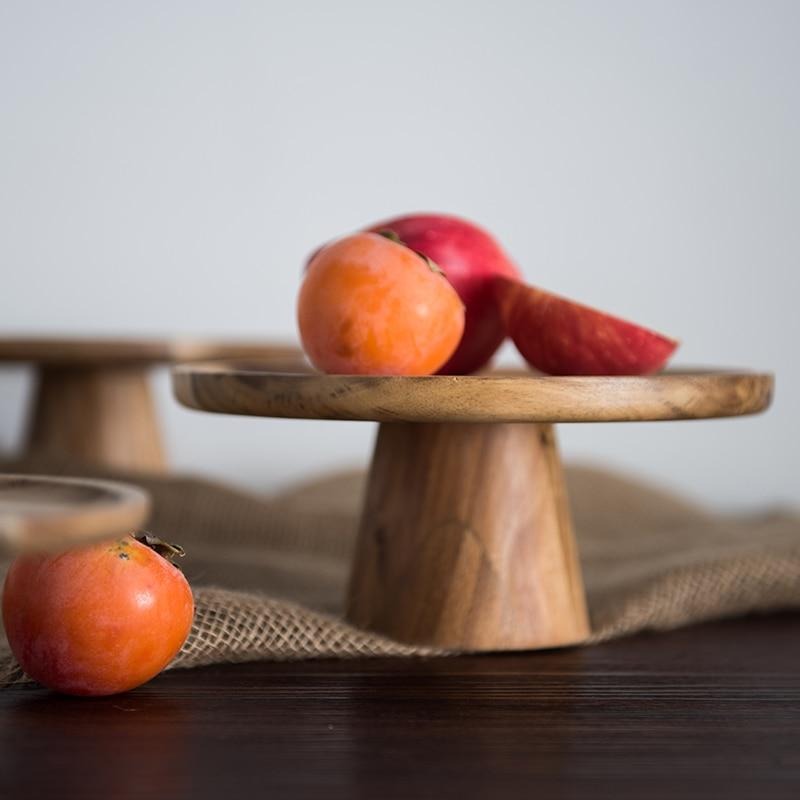 Elegant Wood Food Stand